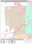 West Hartford  Wall Map Premium Style